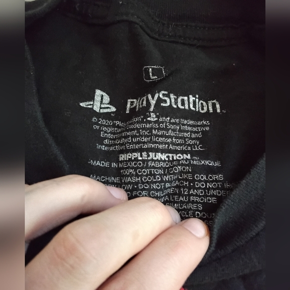 Sony Black T-Shirt with Colorful PlayStation Logo - Picture 3 of 3